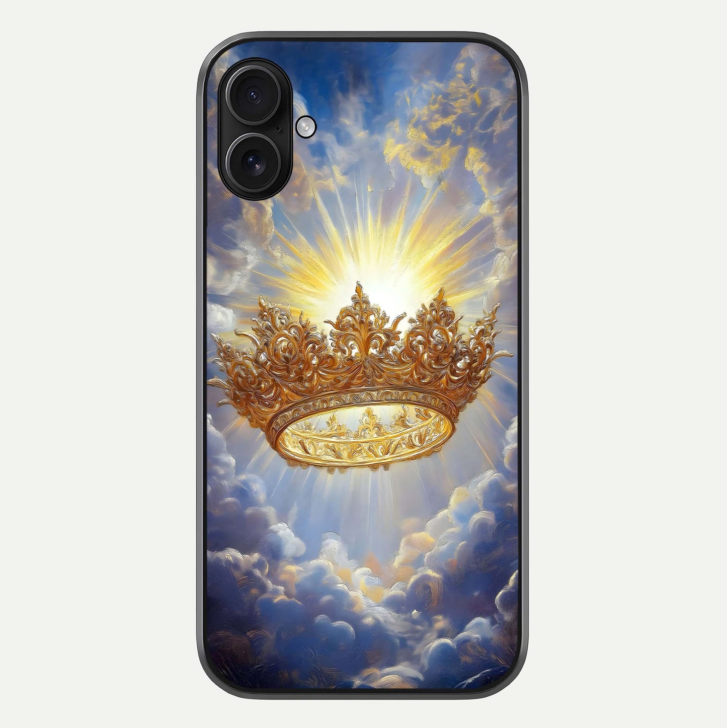 Heavenly Crown Light Glass Case For iPhone 16 Plus by Custom World
