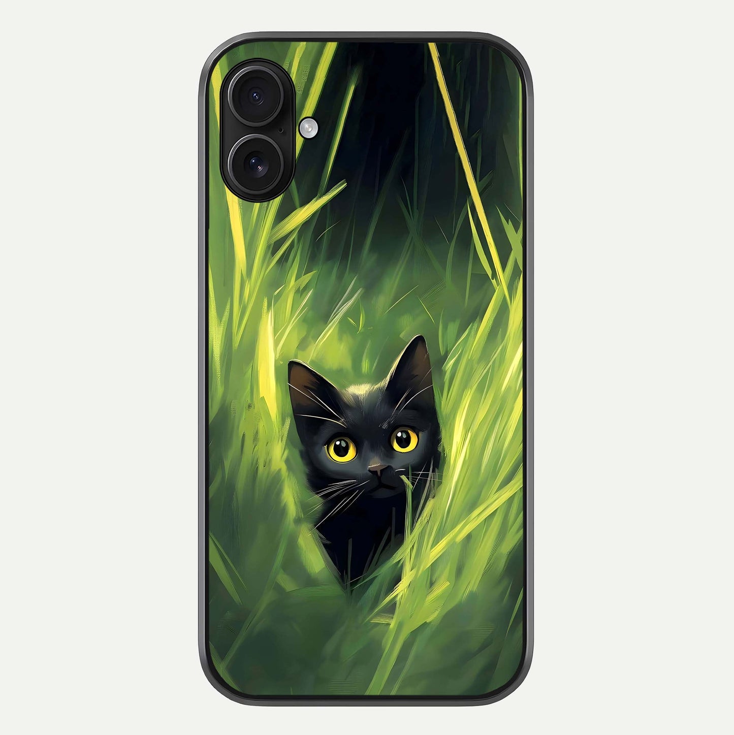 Hidden Cat Whisper Glass Case For iPhone 16 Plus by Custom World