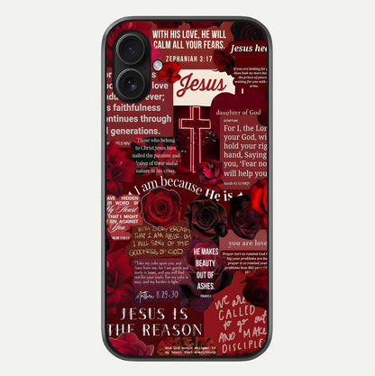 Jesus Love Heals Glass Case For iPhone 16 Plus by Custom World