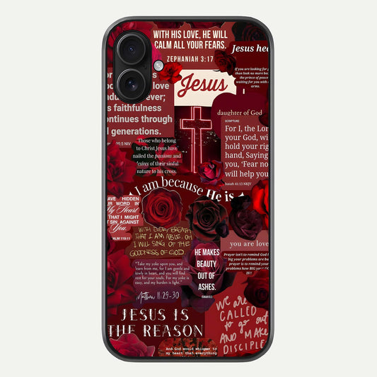 Jesus Love Heals Glass Case For iPhone 16 Plus by Custom World