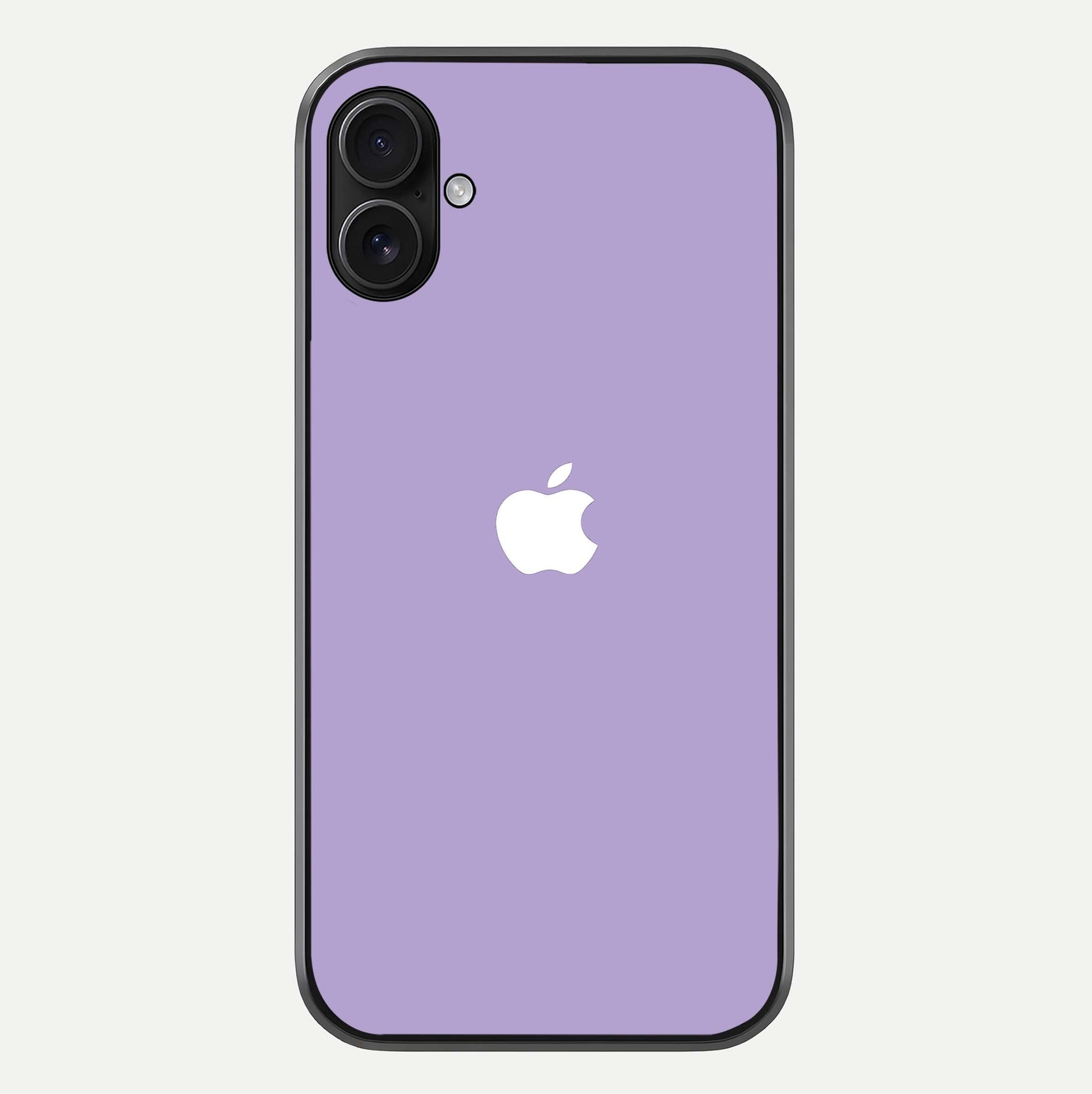 Lavender Soft Minimal Glass Case For iPhone 16 Plus by Custom World