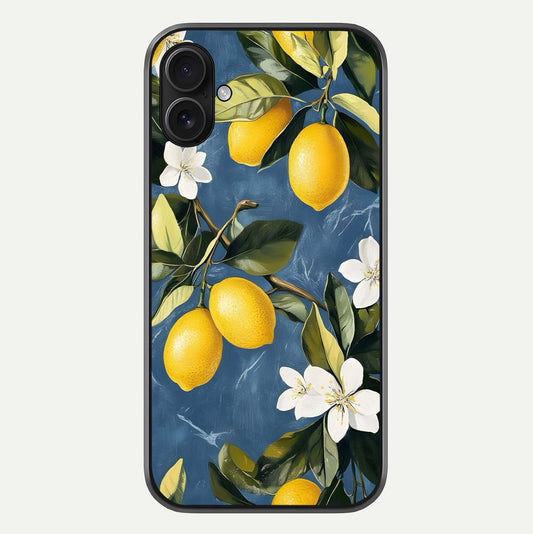 Lemon Dream Garden Glass Case For iPhone 16 Plus by Custom World