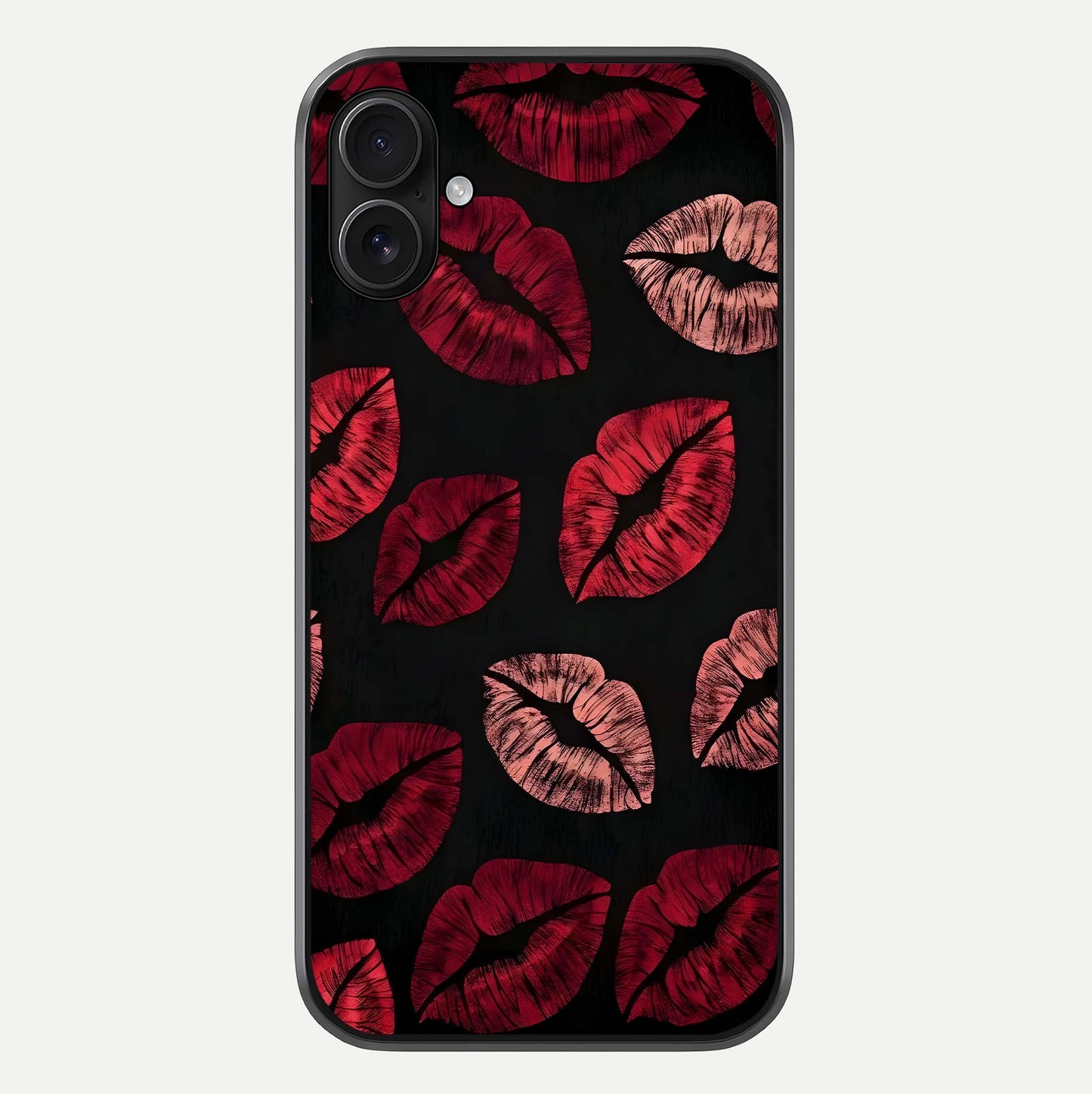 Midnight Kiss Love Glass Case For iPhone 16 Plus by Custom World