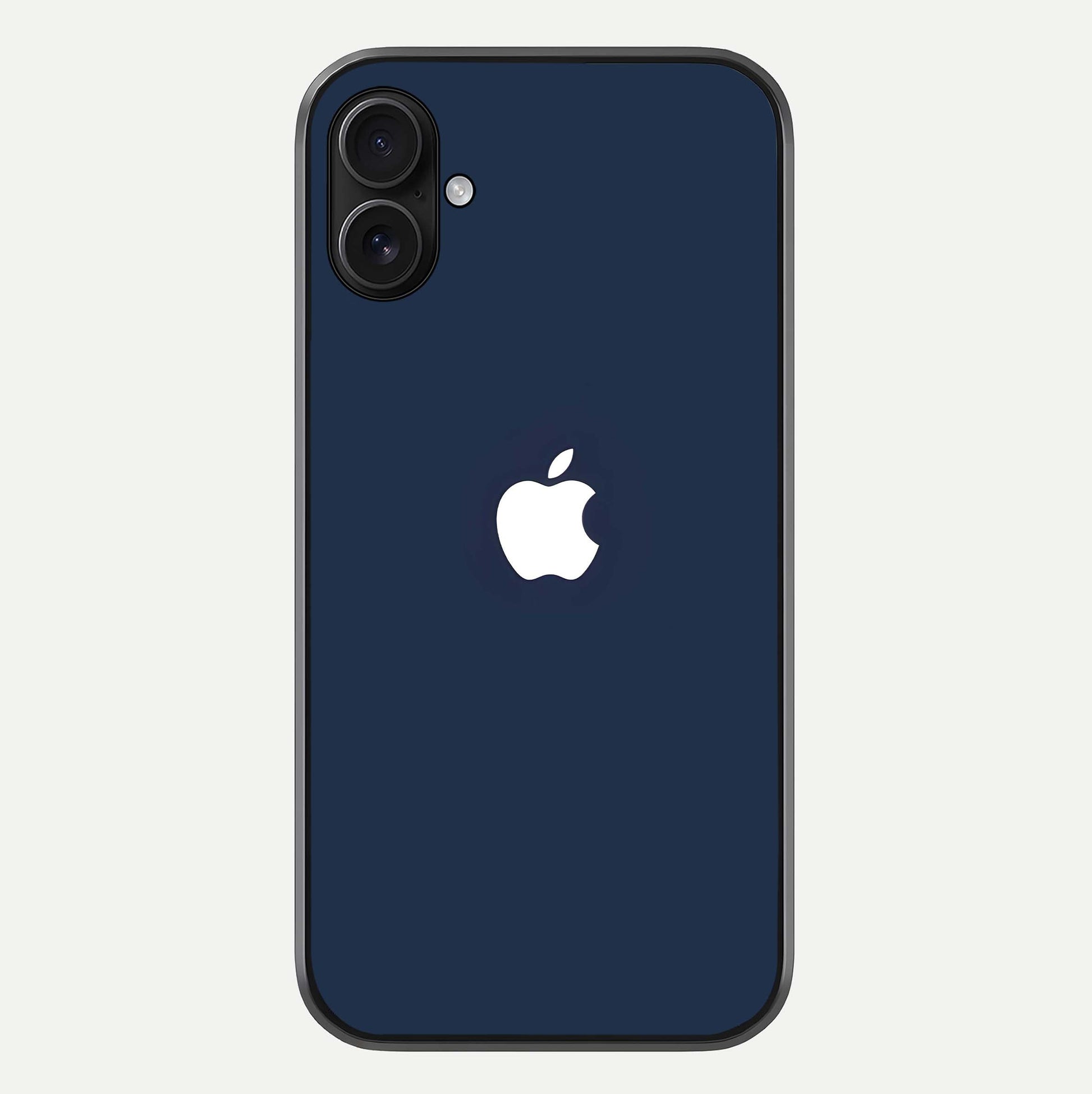 Minimal Apple Night Glass Case For iPhone 16 Plus by Custom World