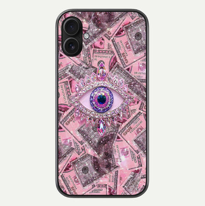 Money Eye Luxe Glass Case For iPhone 16 Plus by Custom World