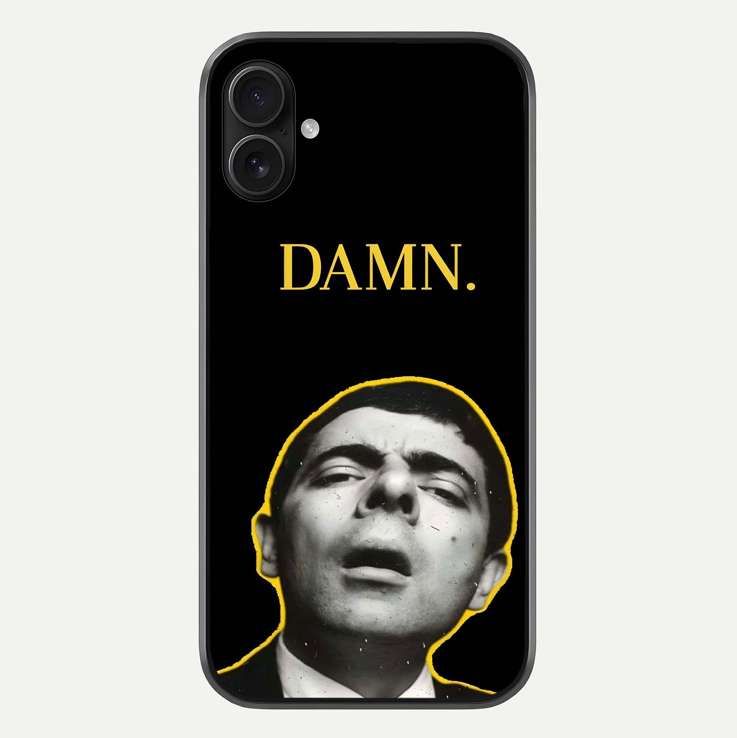 Mr Bean Damn Glass Case For iPhone 16 Plus by Custom World