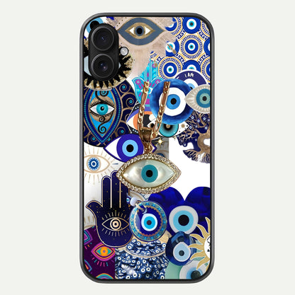 Mystic Charm Eye Glass Case For iPhone 16 Plus by Custom World