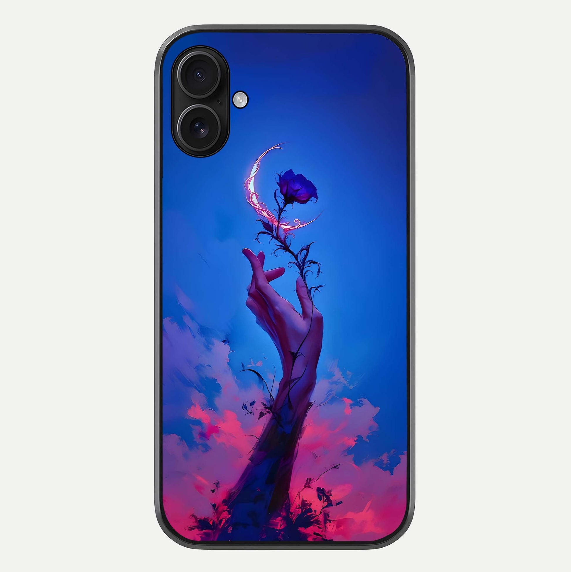 Mystic Hand Glass Case For iPhone 16 Plus by Custom World