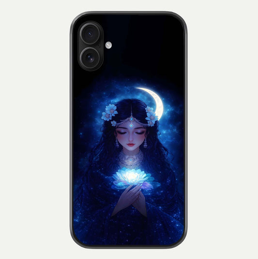 Mystic Moon Queen Glass Case For iPhone 16 Plus by Custom World