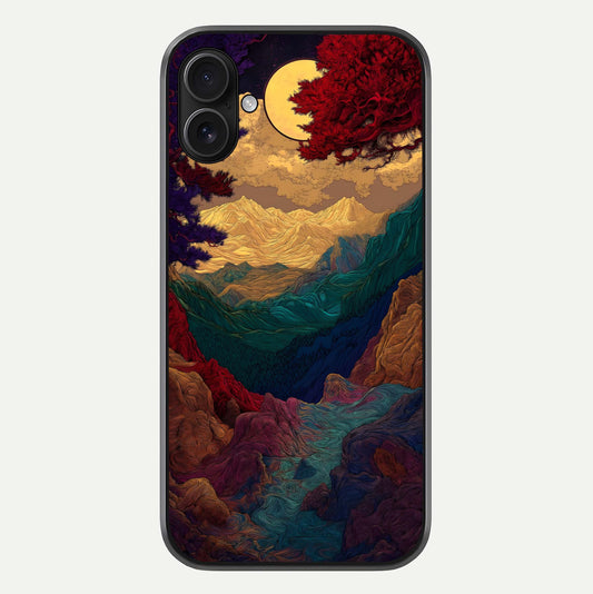 Mystic Valley Light Glass Case For iPhone 16 Plus by Custom World