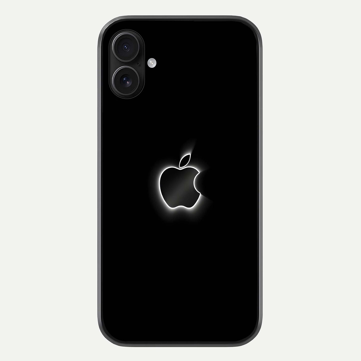 Neon Apple Glow Glass Case For iPhone 16 Plus by Custom World
