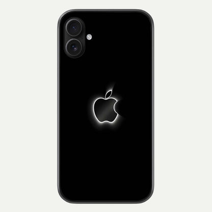 Neon Apple Glow Glass Case For iPhone 16 Plus by Custom World