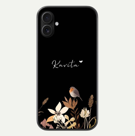 Quiet Garden Tune Custom Name Glass Case For iPhone 16 Plus by Custom World