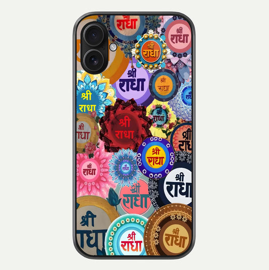 Radha Divine Bloom Glass Case For iPhone 16 Plus by Custom World