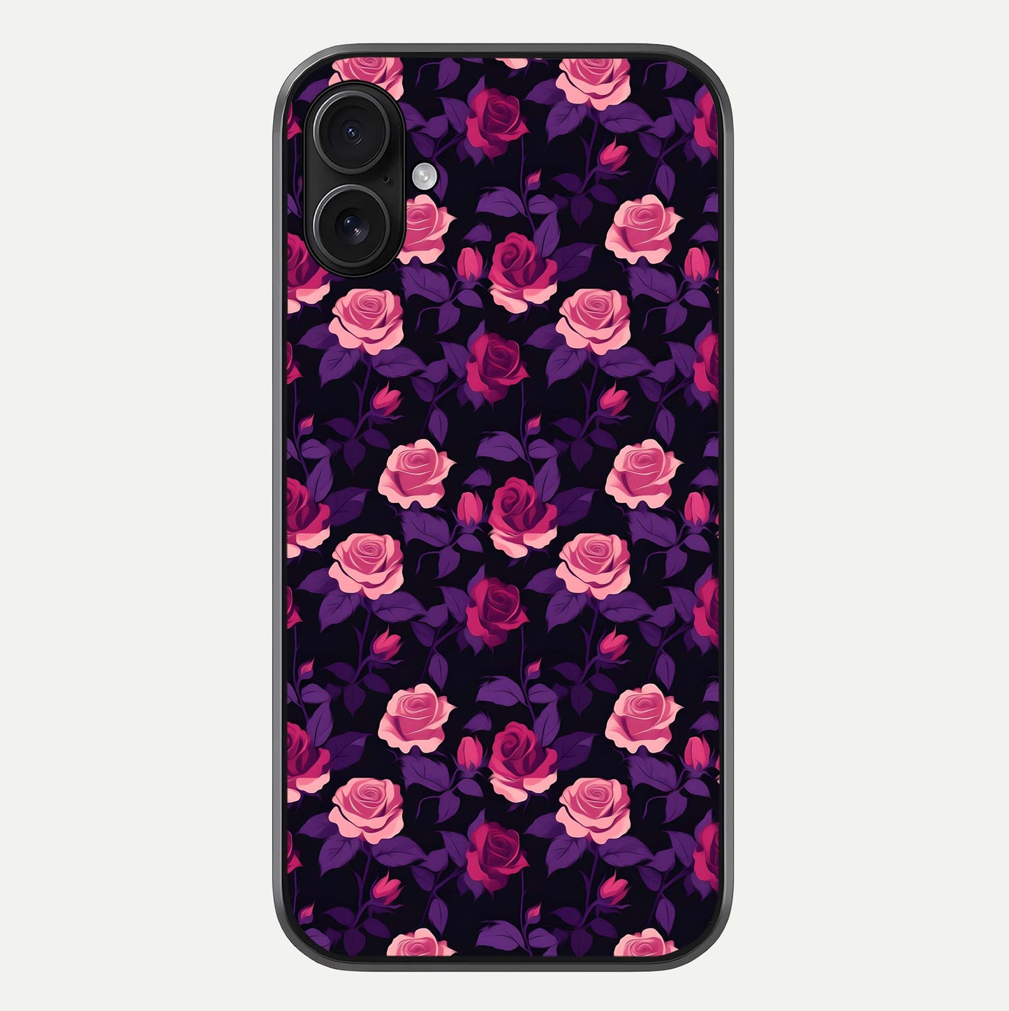 Rose Garden Twilight Glass Case For iPhone 16 Plus by Custom World