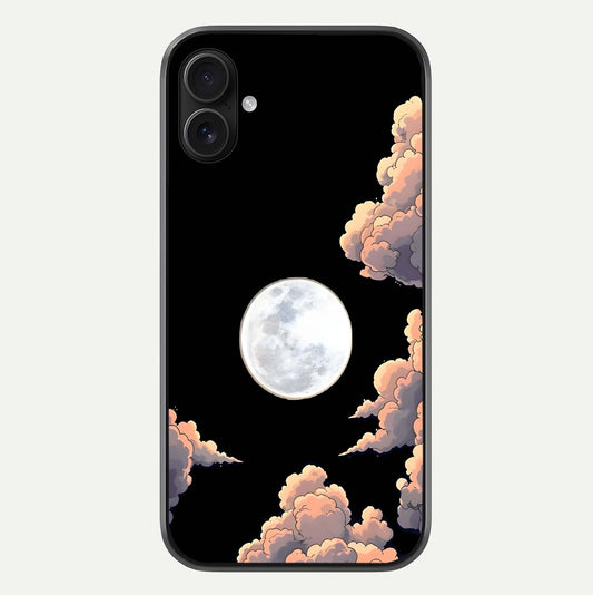 Shade Cloud Moon Glass Case For iPhone 16 Plus by Custom World
