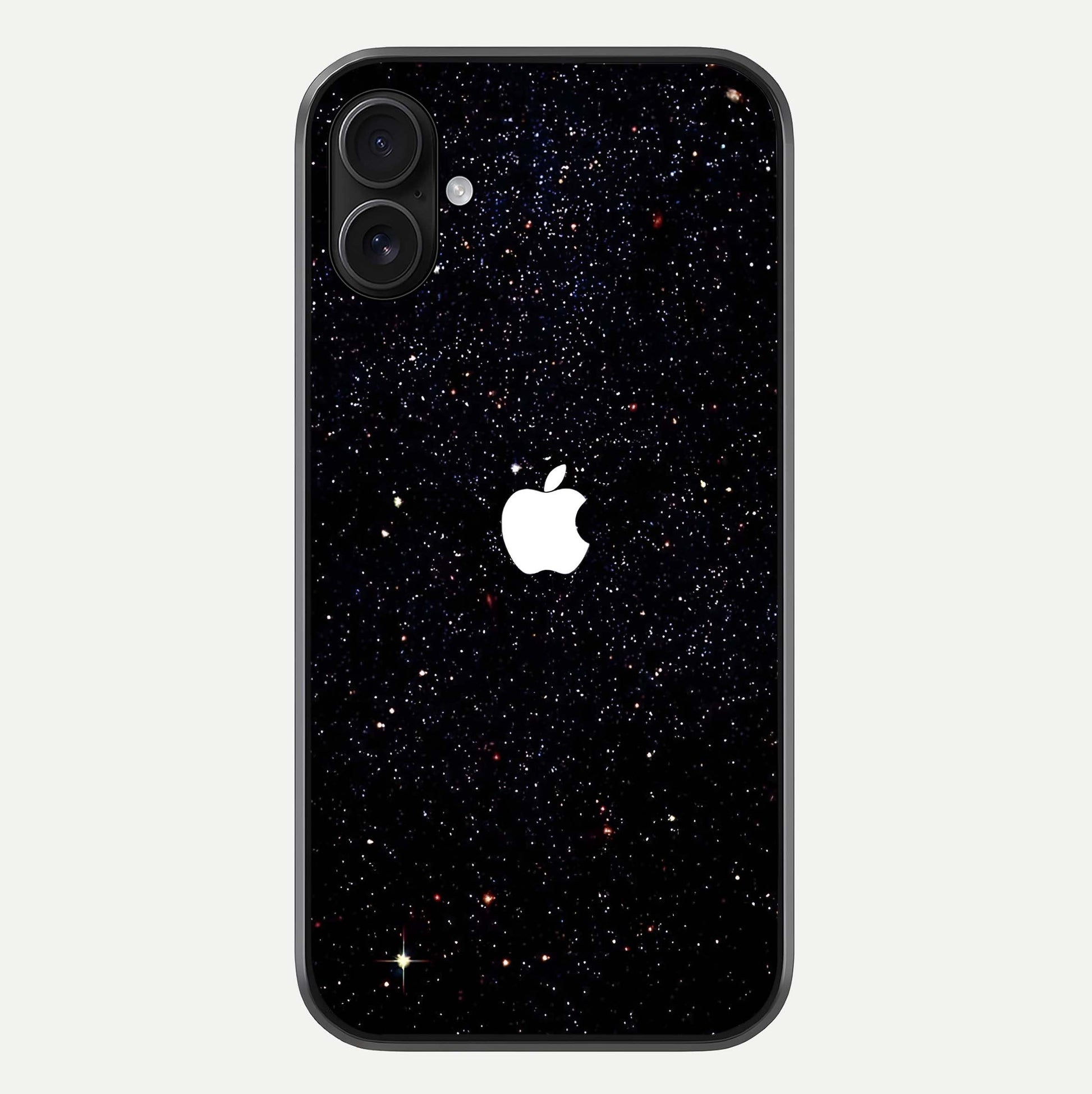 Starry Apple Galaxy Glass Case For iPhone 16 Plus by Custom World