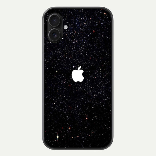 Starry Apple Galaxy Glass Case For iPhone 16 Plus by Custom World