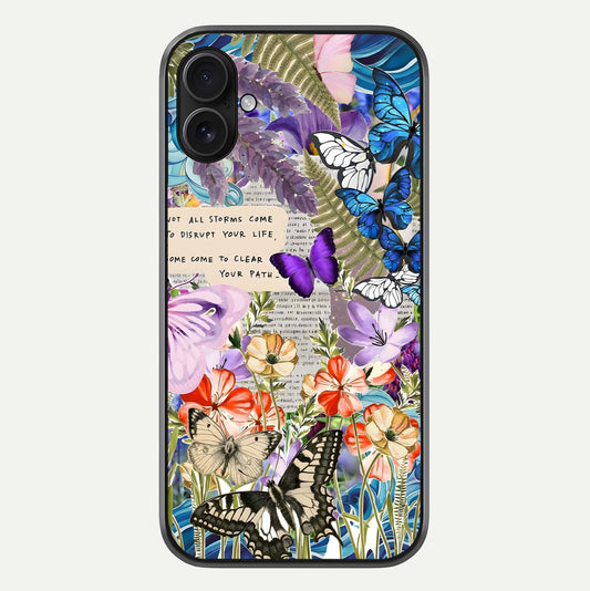 Storm Path Bloom Glass Case For iPhone 16 Plus by Custom World