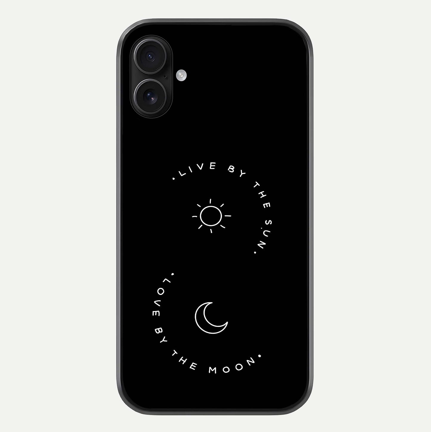 Sun Moon Balance Glass Case For iPhone 16 Plus by Custom World