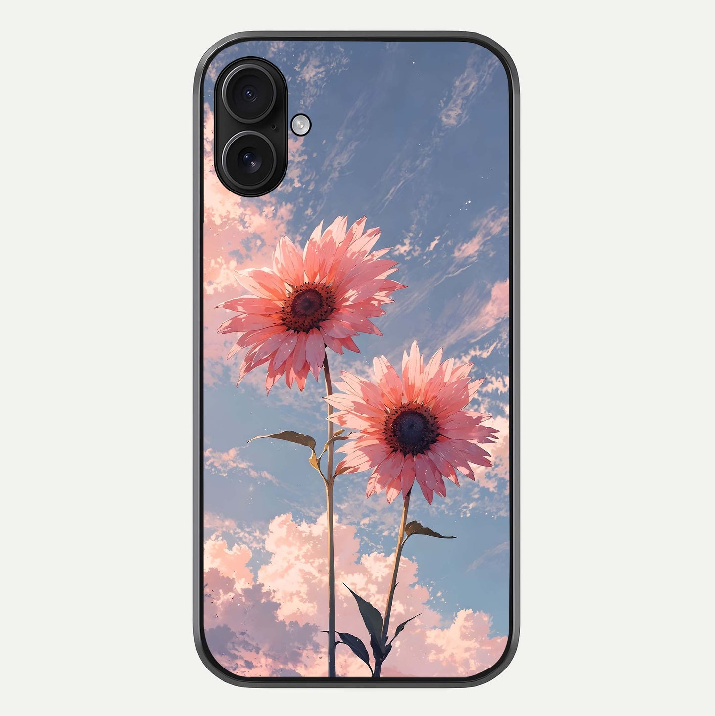 Sunlit Daisy Glow Glass Case For iPhone 16 Plus by Custom World