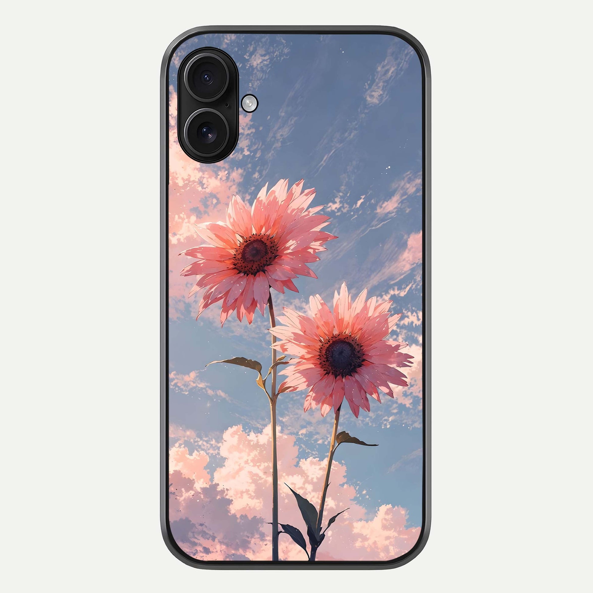 Sunlit Daisy Glow Glass Case For iPhone 16 Plus by Custom World