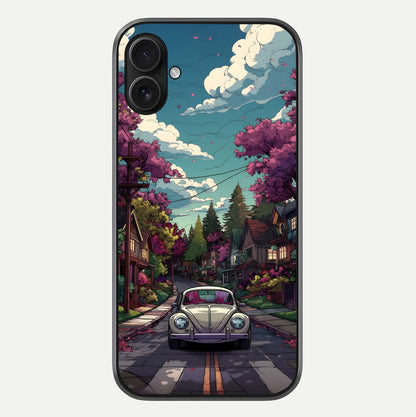 Vintage Street Drive Glass Case For iPhone 16 Plus by Custom World
