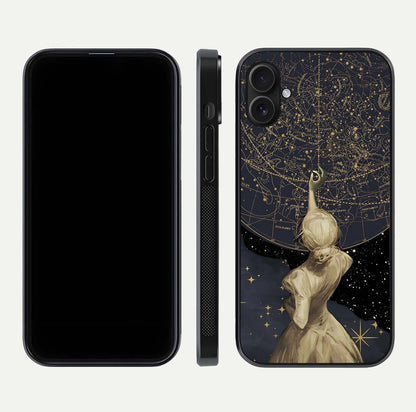 Taylor Swift Girl Glass Case for iPhone 16 Plus front & back layout showing clean edge and vivid print