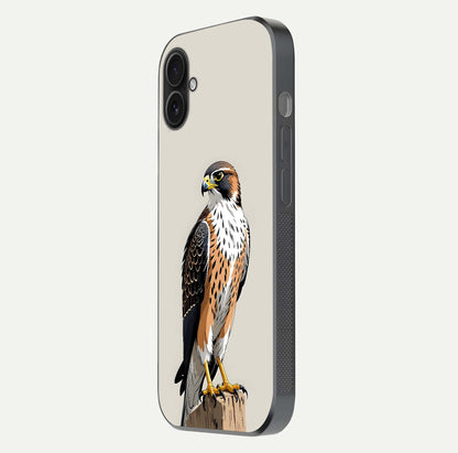 Clever Eagle Glass Case for iPhone 16 Plus side-angle photo capturing edge polish and shine reflection