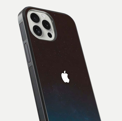 Green Emerald Apple Logo Glass Case for iPhone 16 Pro close-up angled shot showing color depth and reflection clarity