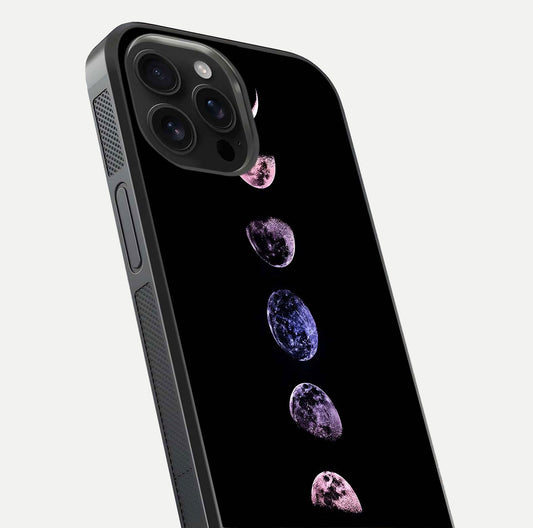 Crimson All Planets Glass Case for iPhone 16 Pro Max close-up highlighting planet details and reflection polish