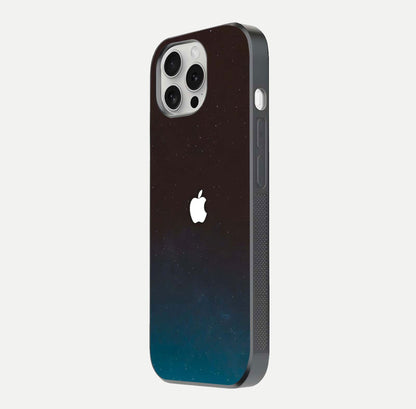 Green Emerald Apple Logo Glass Case for iPhone 16 Pro side-angle image showing reflection polish and rich emerald hue