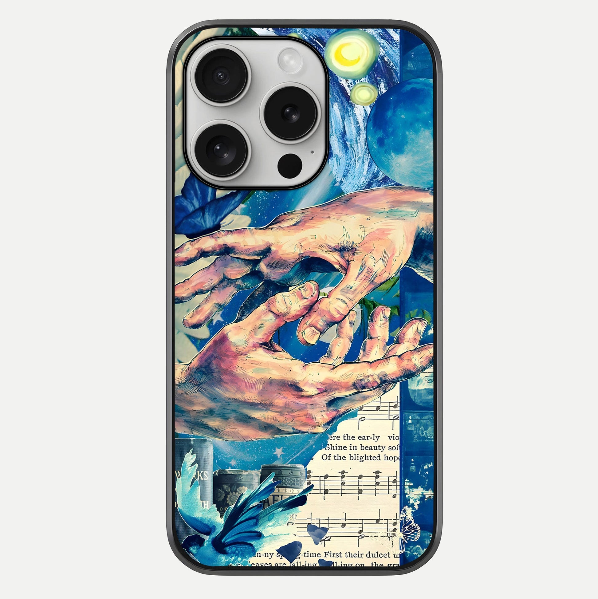 Aesthetic Divider Glass Case For iPhone 16 Pro by Custom World