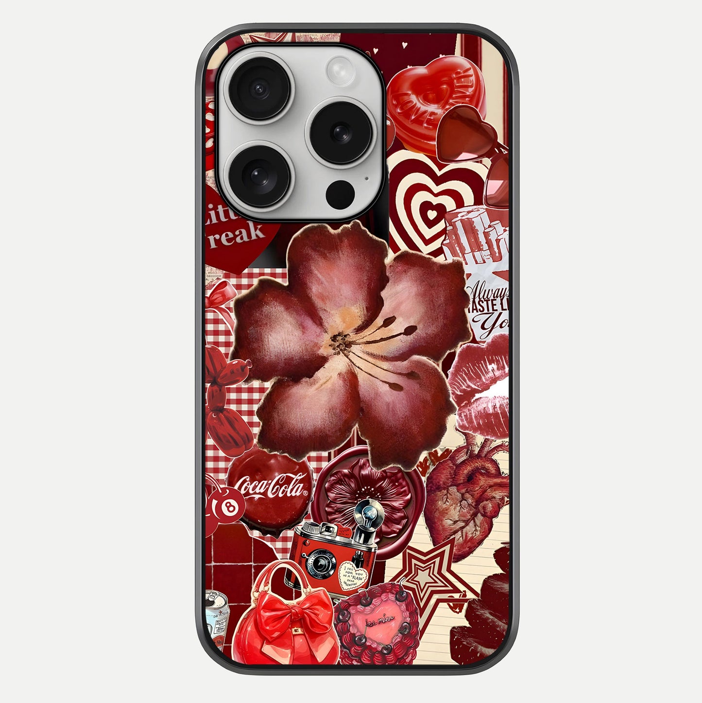 Aesthetic Little Freak Glass Case For iPhone 16 Pro by Custom World