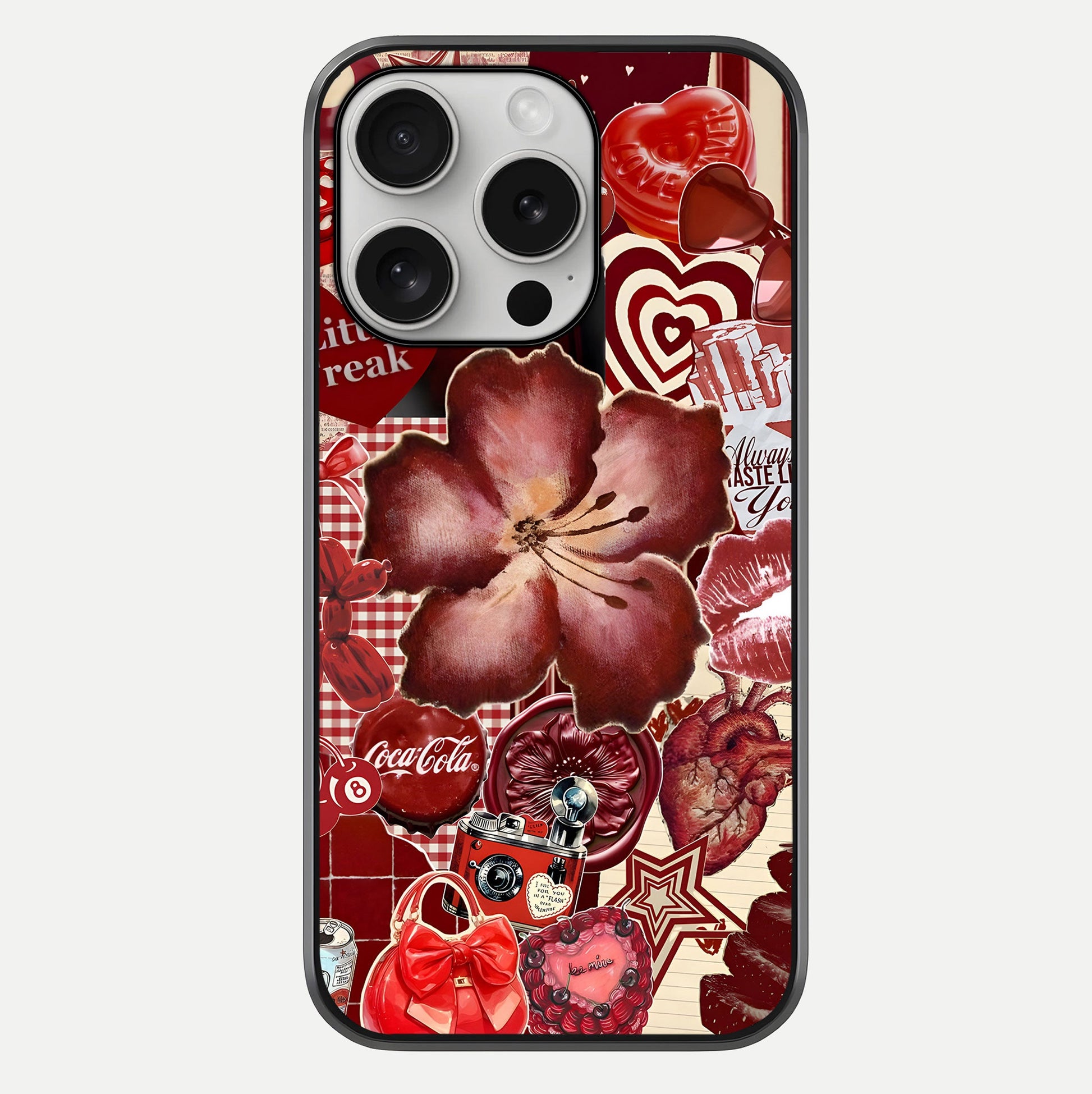 Aesthetic Little Freak Glass Case For iPhone 16 Pro by Custom World