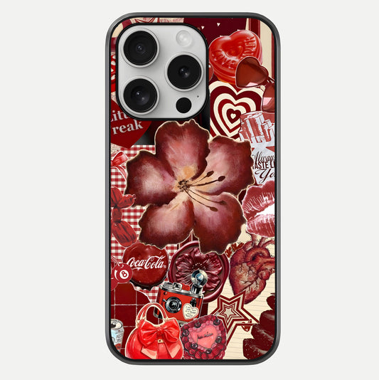 Aesthetic Little Freak Glass Case For iPhone 16 Pro by Custom World