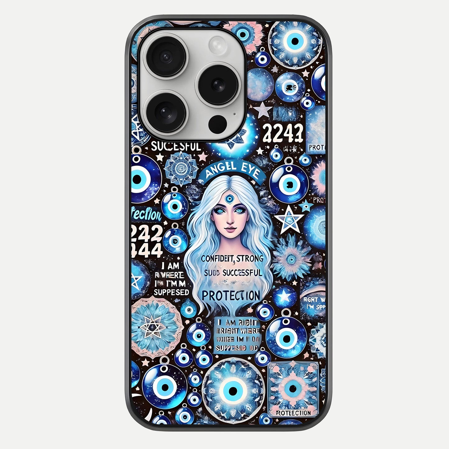 Angel Aura Shield Glass Case For iPhone 16 Pro by Custom World