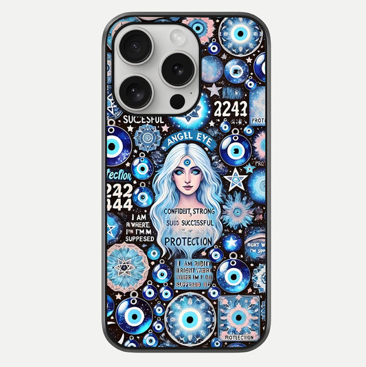 Angel Aura Shield Glass Case For iPhone 16 Pro by Custom World