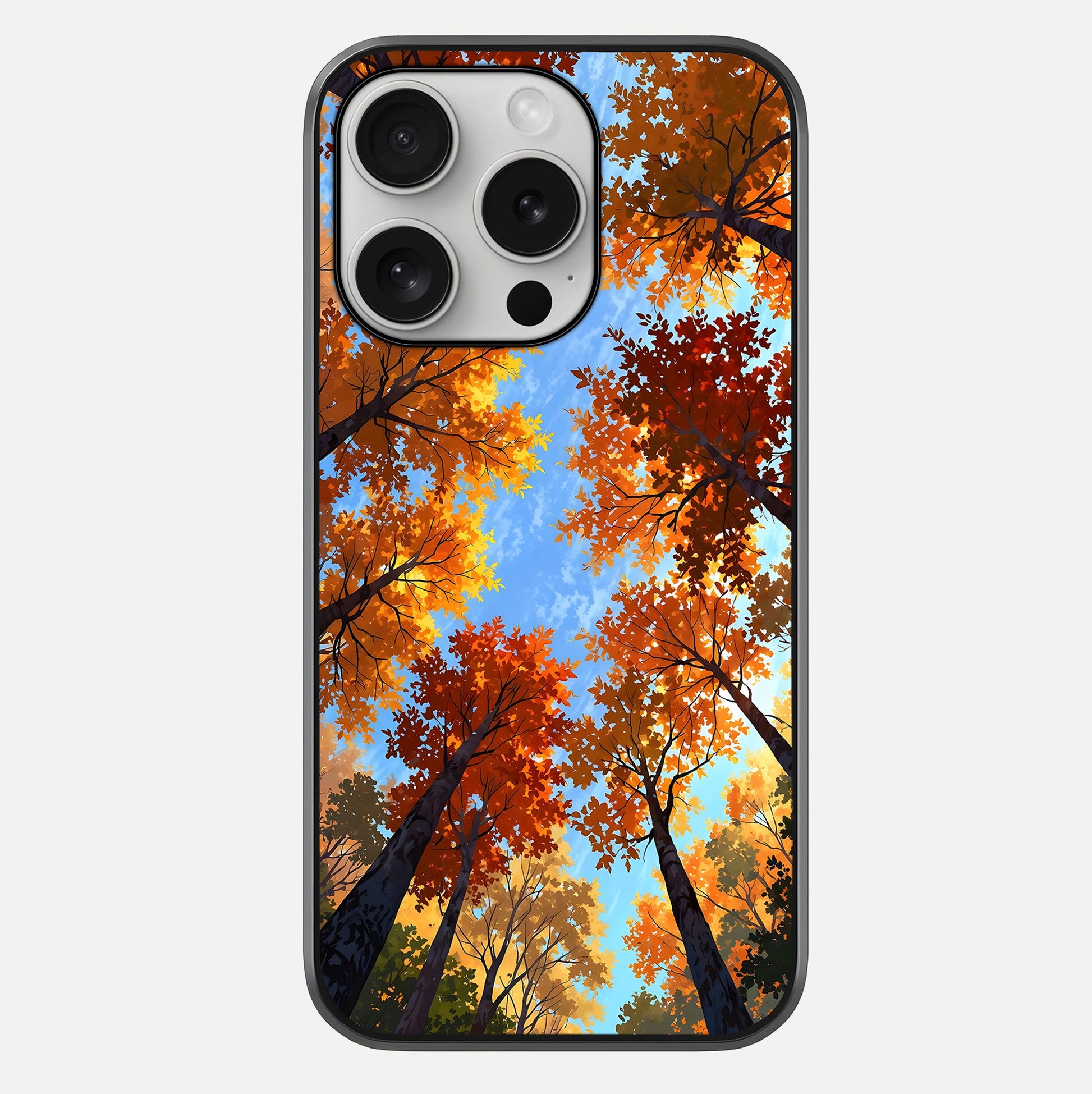 Autumn Sky Rise Glass Case For iPhone 16 Pro by Custom World