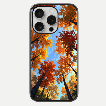 Autumn Sky Rise Glass Case For iPhone 16 Pro by Custom World