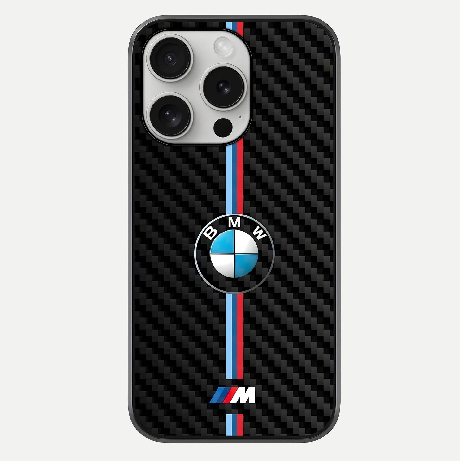 BMW Pattern Glass Case For iPhone 16 Pro by Custom World