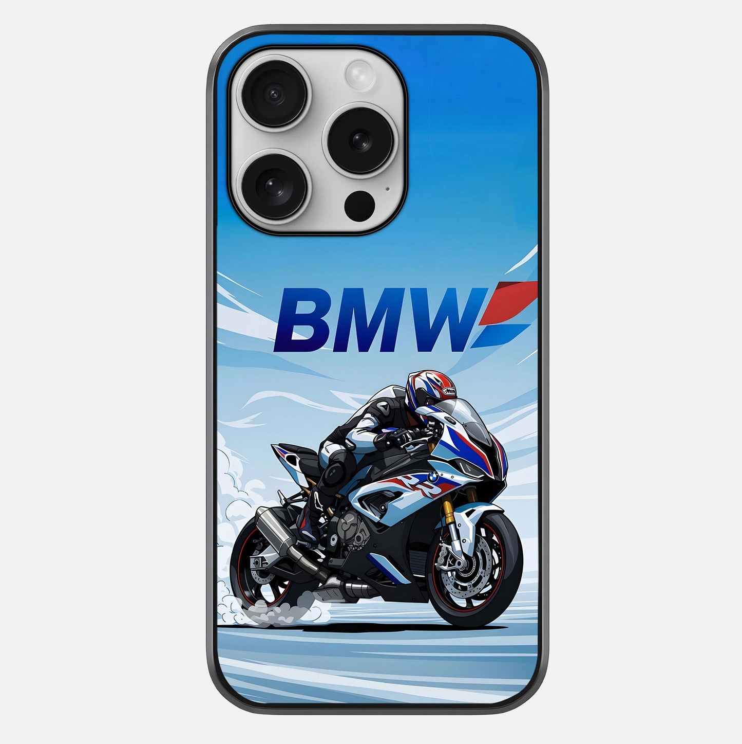 BMW Power Drift Glass Case For iPhone 16 Pro by Custom World