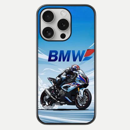 BMW Power Drift Glass Case For iPhone 16 Pro by Custom World