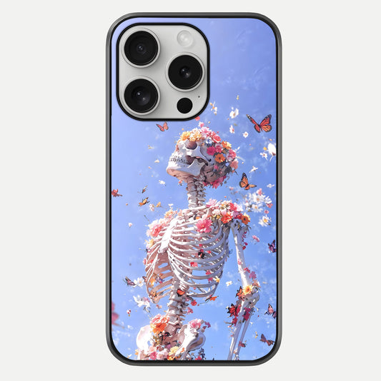 Bloom Beyond Bones Glass Case For iPhone 16 Pro by Custom World