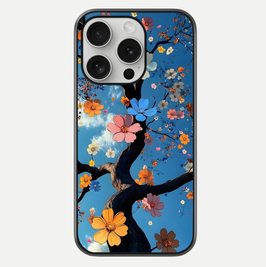 Blossom Dream Sky Glass Case For iPhone 16 Pro by Custom World