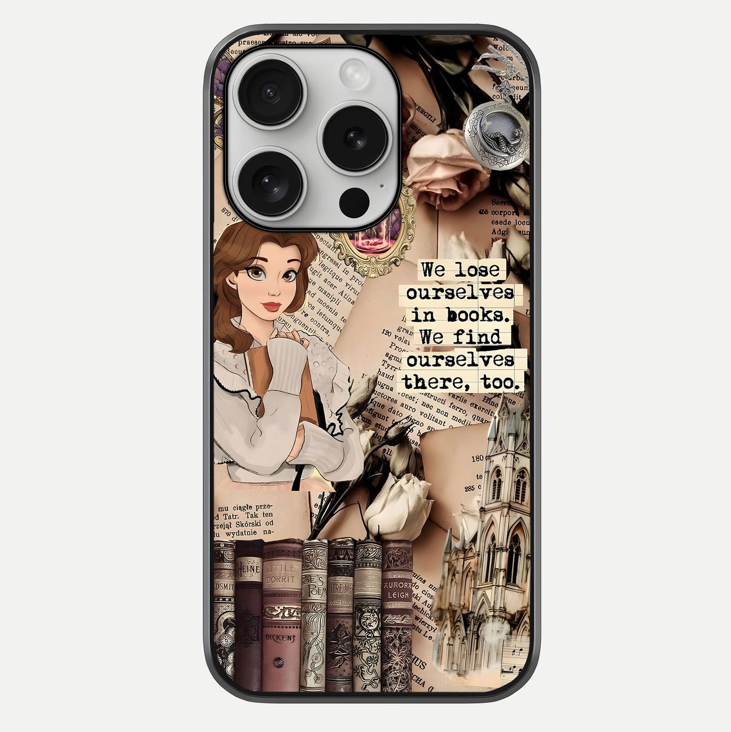 Bookish Dream World Glass Case For iPhone 16 Pro by Custom World