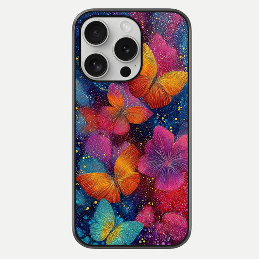Butterfly Dream Mist Glass Case For iPhone 16 Pro by Custom World