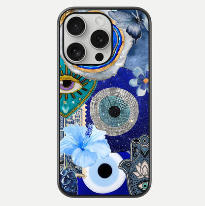 Celestial Celestial Blue Vision Glass Case For iPhone 16 Pro by Custom World