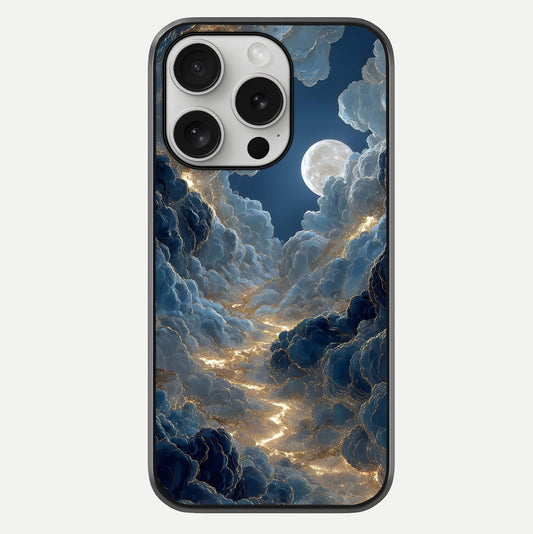 Celestial Cloud Road Glass Case For iPhone 16 Pro by Custom World