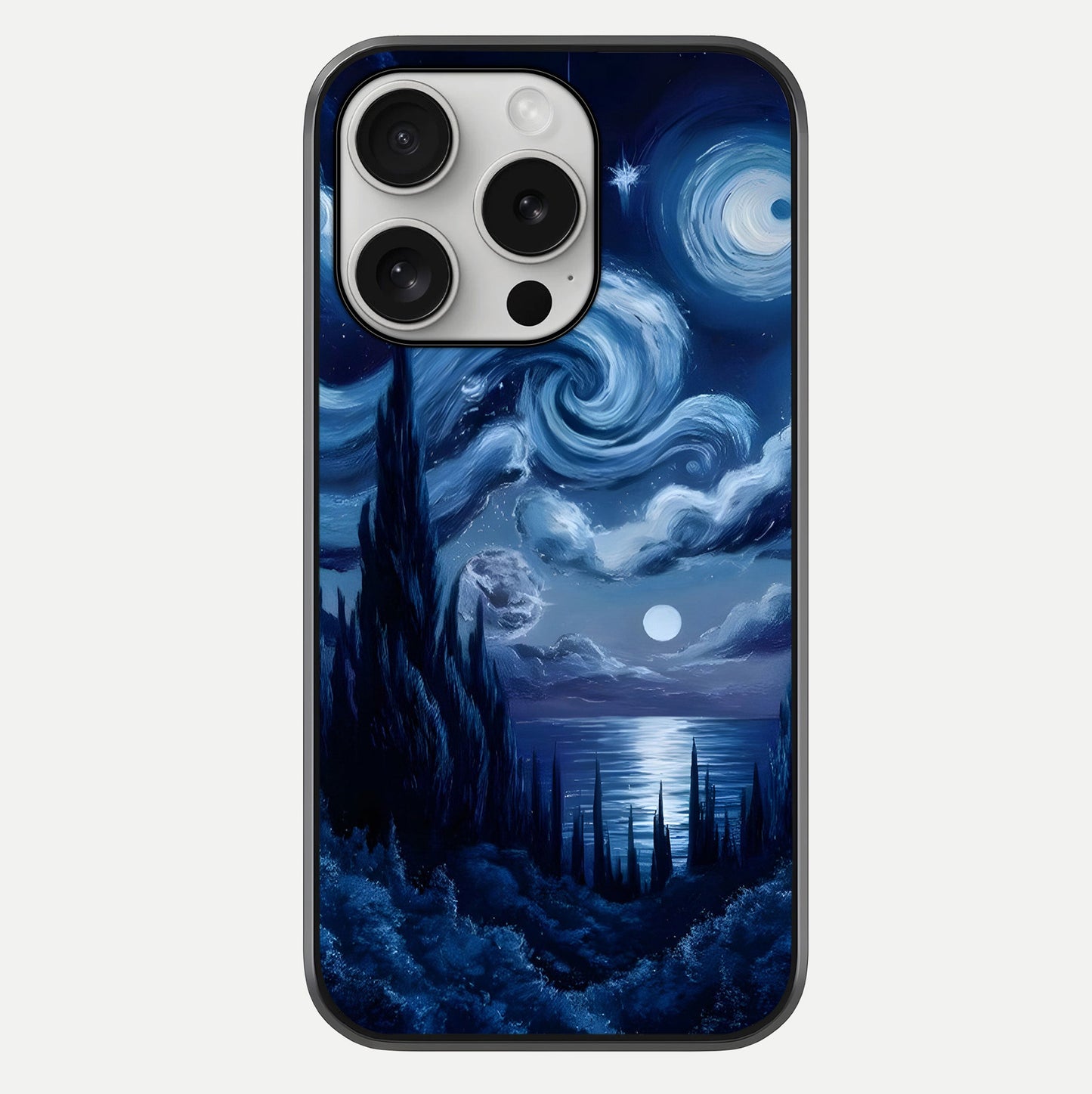 Celestial Dream Van Gogh Glass Case For iPhone 16 Pro by Custom World